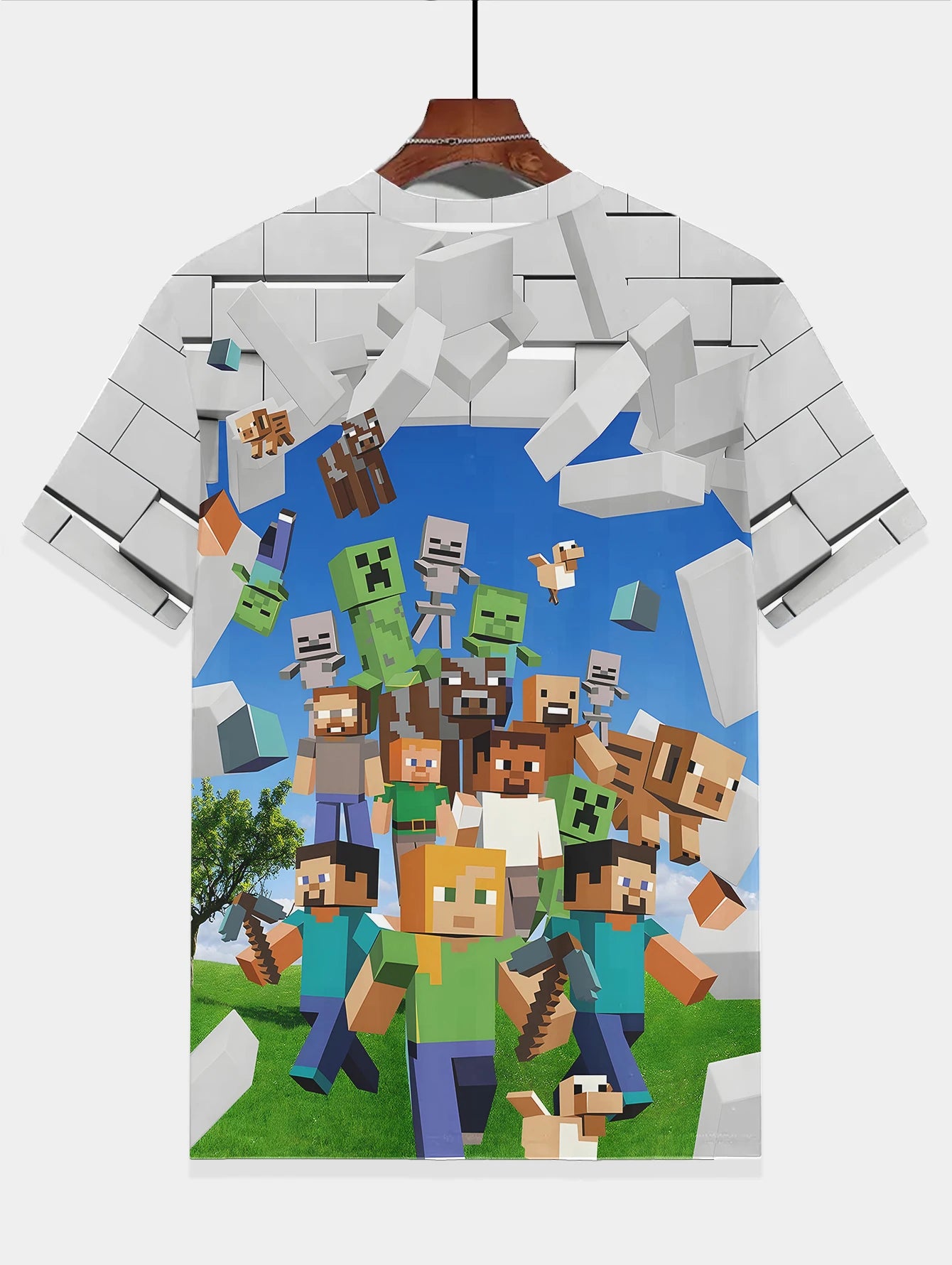 Boys Minecraft Characters T-Short