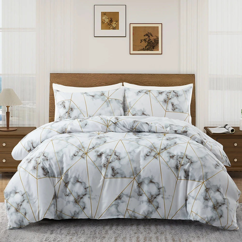 Patterned Print Duvet Cover Set