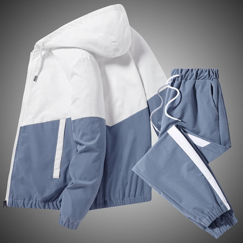 Men’s Casual Contrast Colour Tracksuit