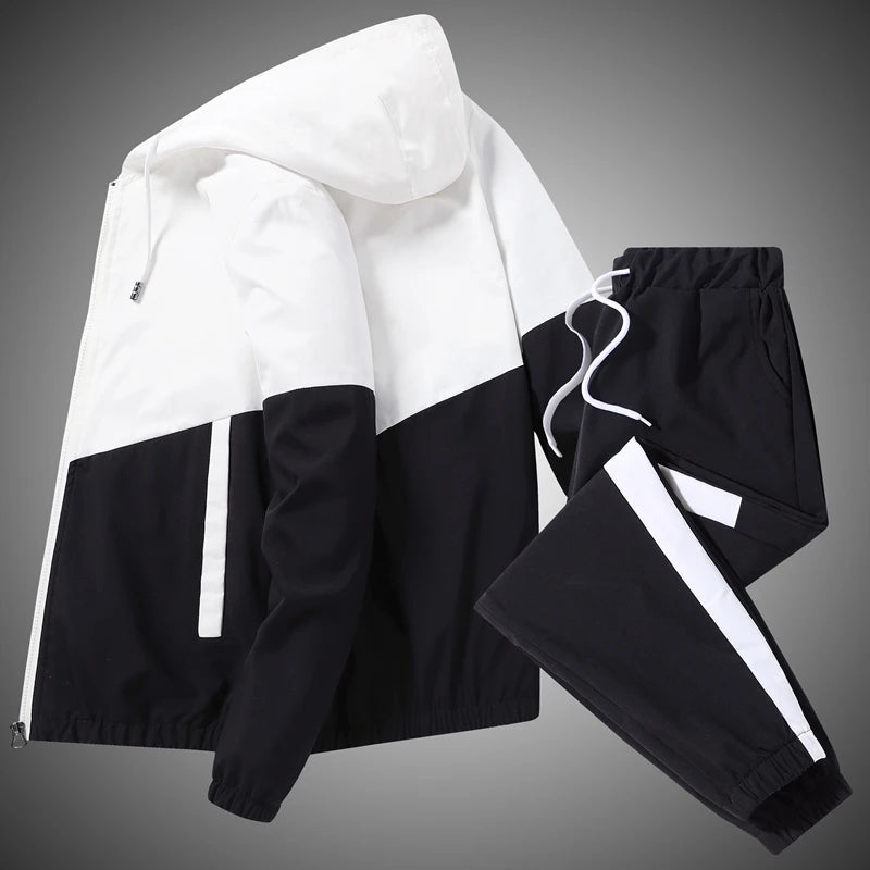 Men’s Casual Contrast Colour Tracksuit