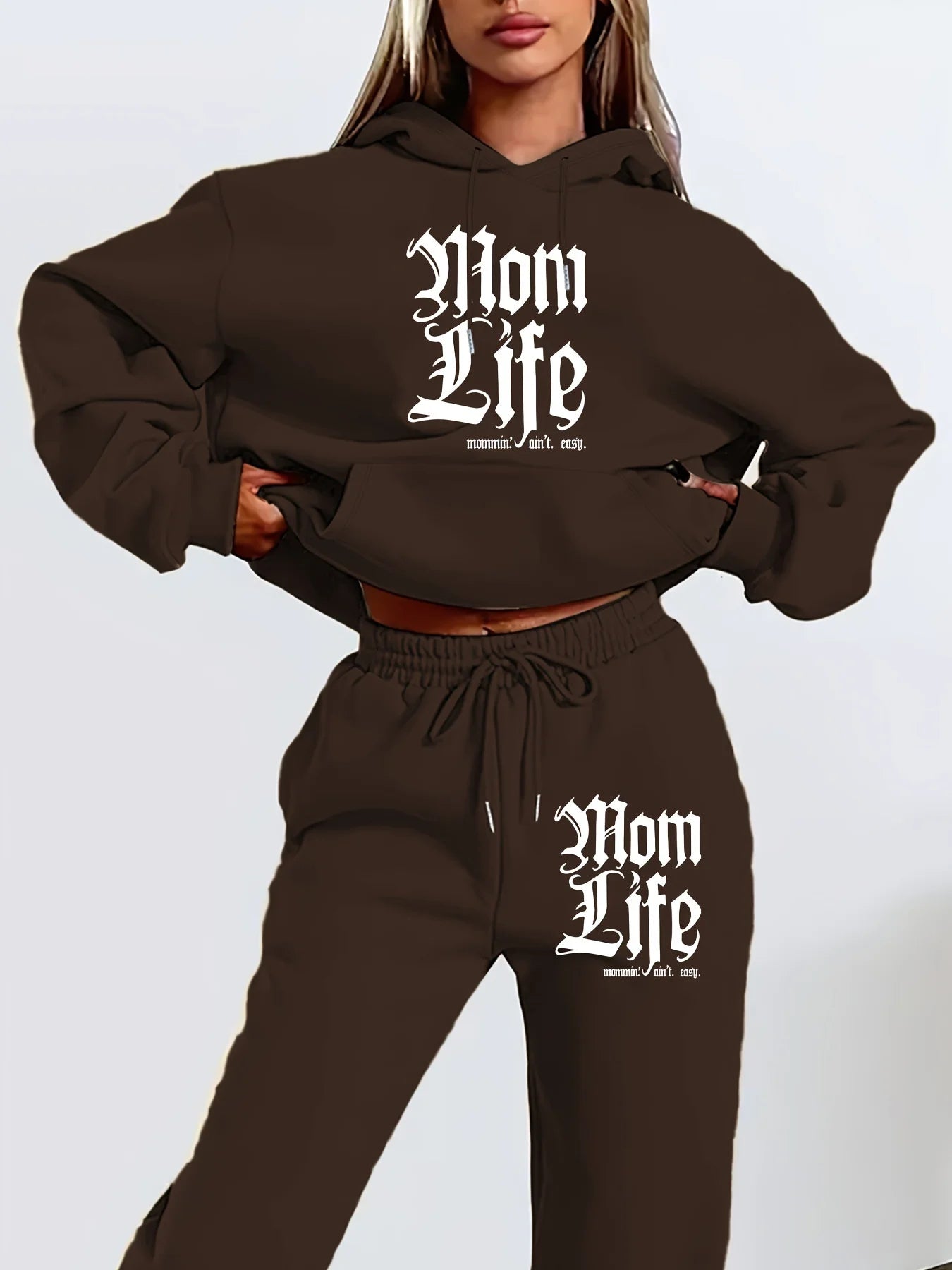 Mom Life Hoodie and Jogger Set