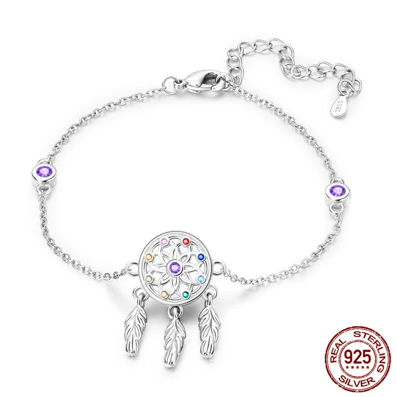 Silver Dream Catcher Bracelet