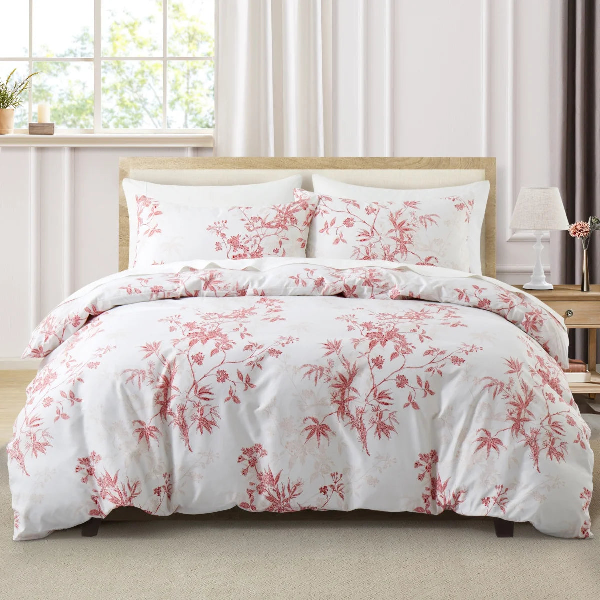 Feather & Floral Duvet Set
