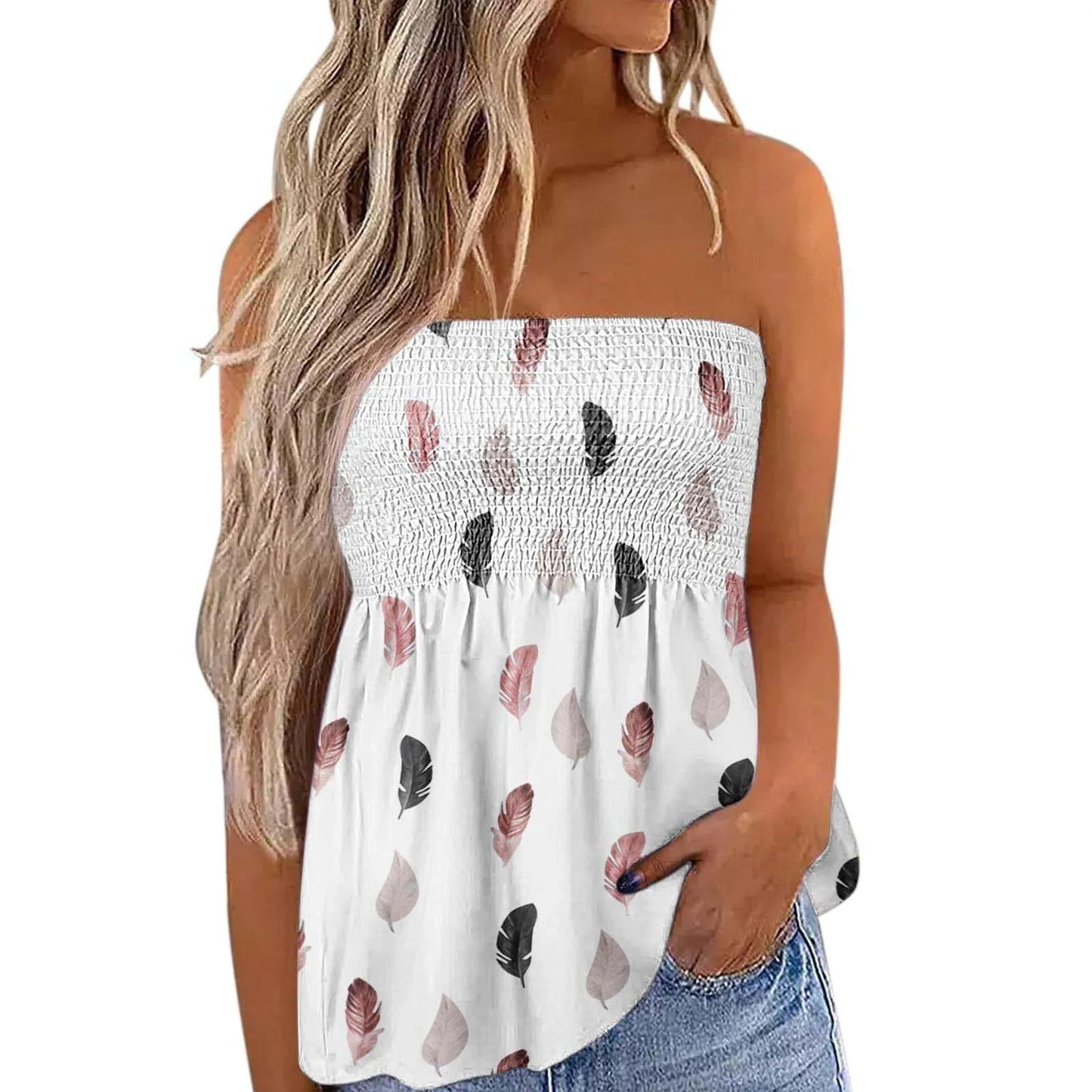 Strapless Loose Fit Tops