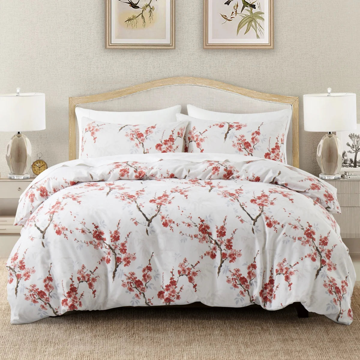 Feather & Floral Duvet Set