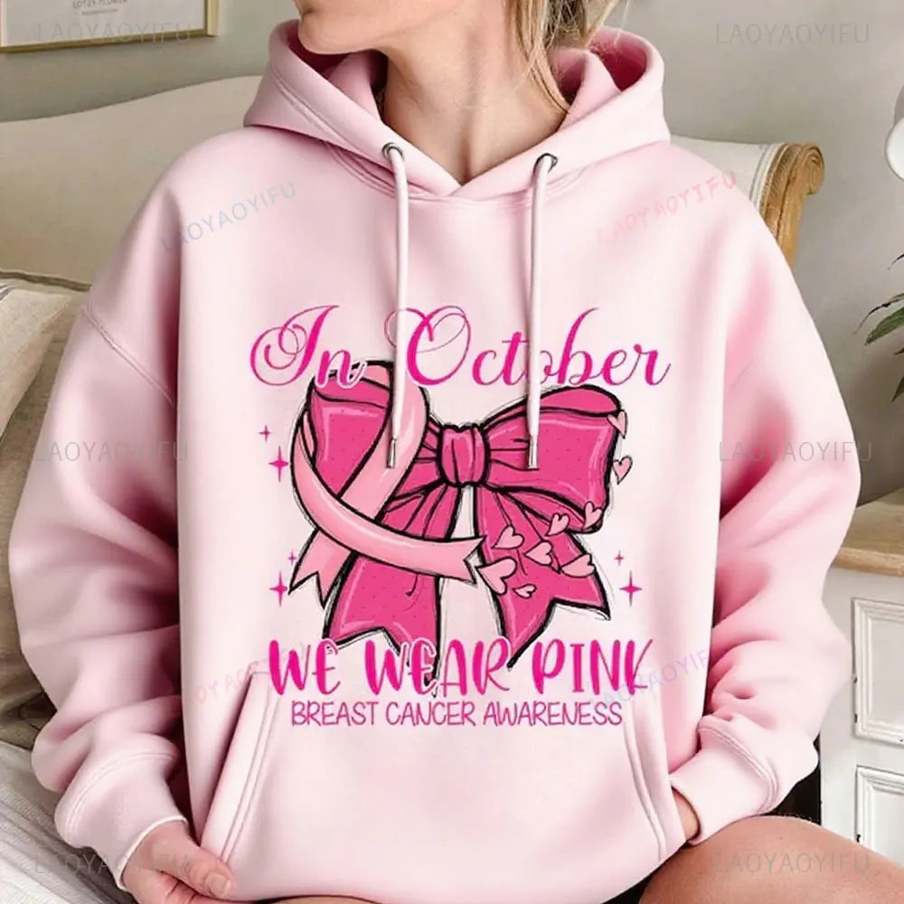 In October We Wear Pink Hoodie
