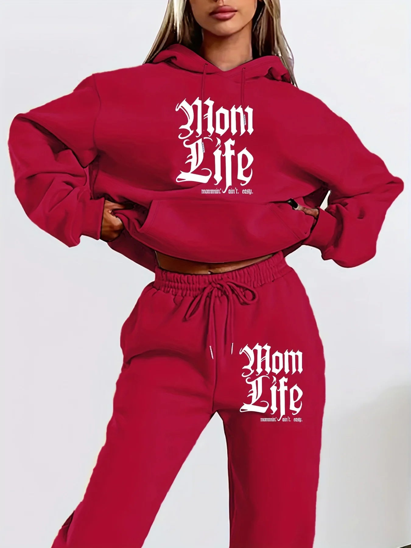 Mom Life Hoodie and Jogger Set