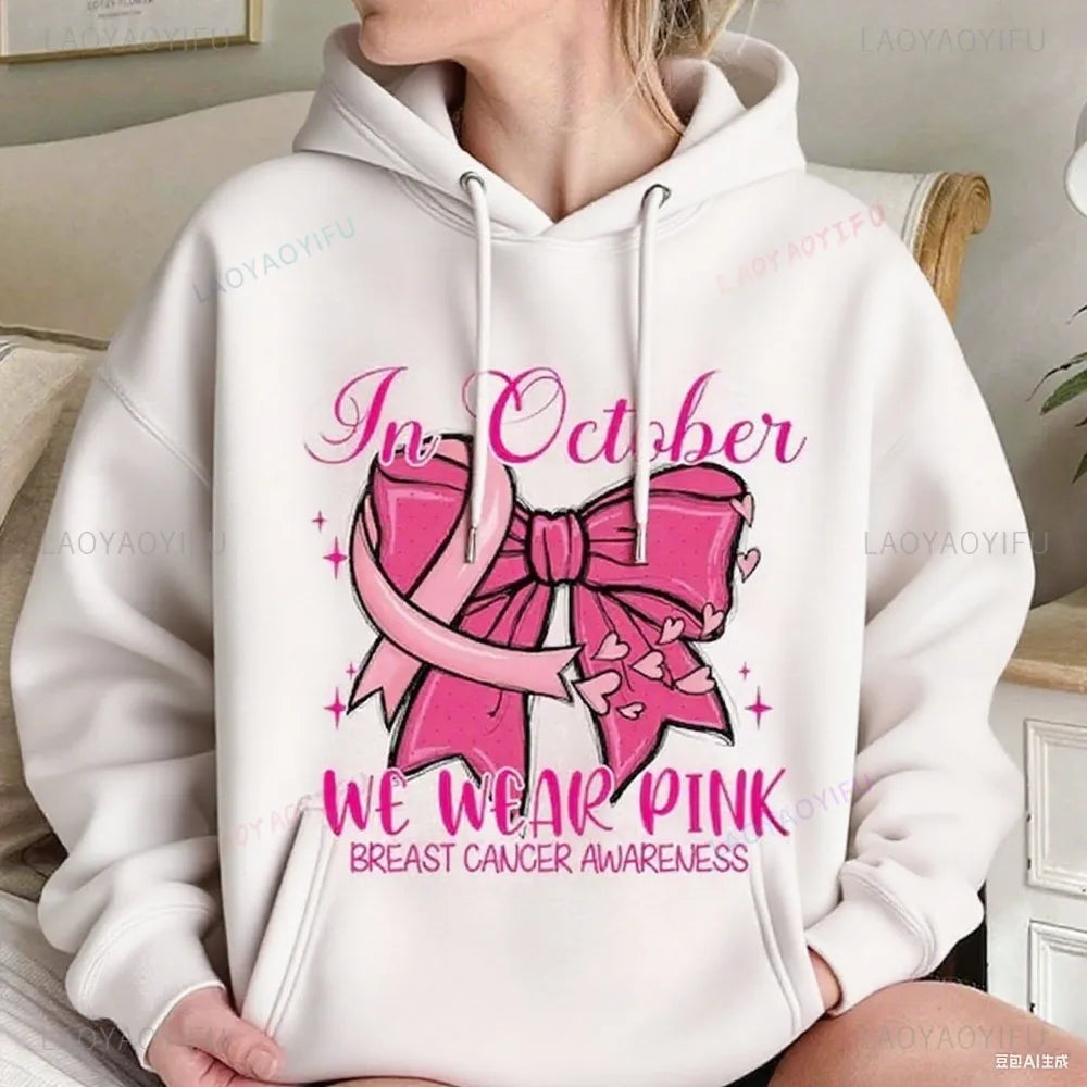 In October We Wear Pink Hoodie