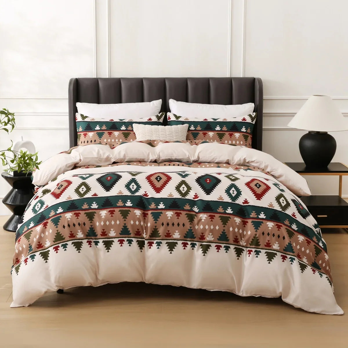 Patterned Print Duvet Cover Set