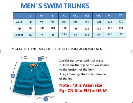 Men's Patterned Beach Shorts