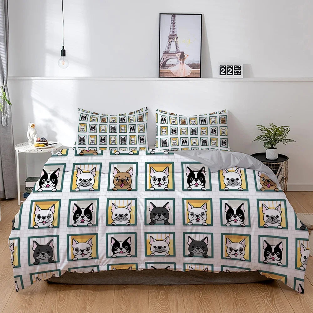 French Bulldog Cute Duvet Cover Sets