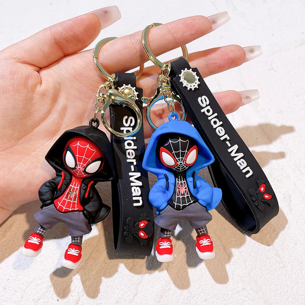 Cartoon Spiderman Silicone Keychains