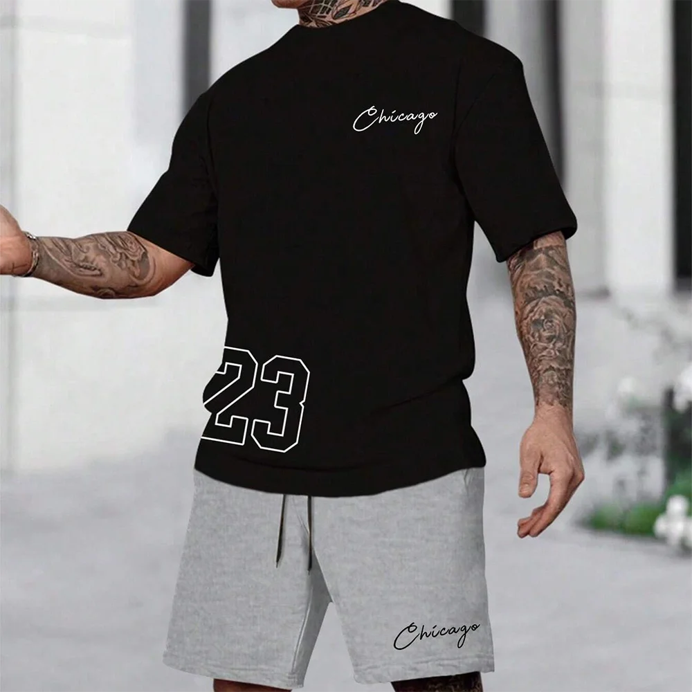 Men’s American Style Chicago Top & Shorts Set