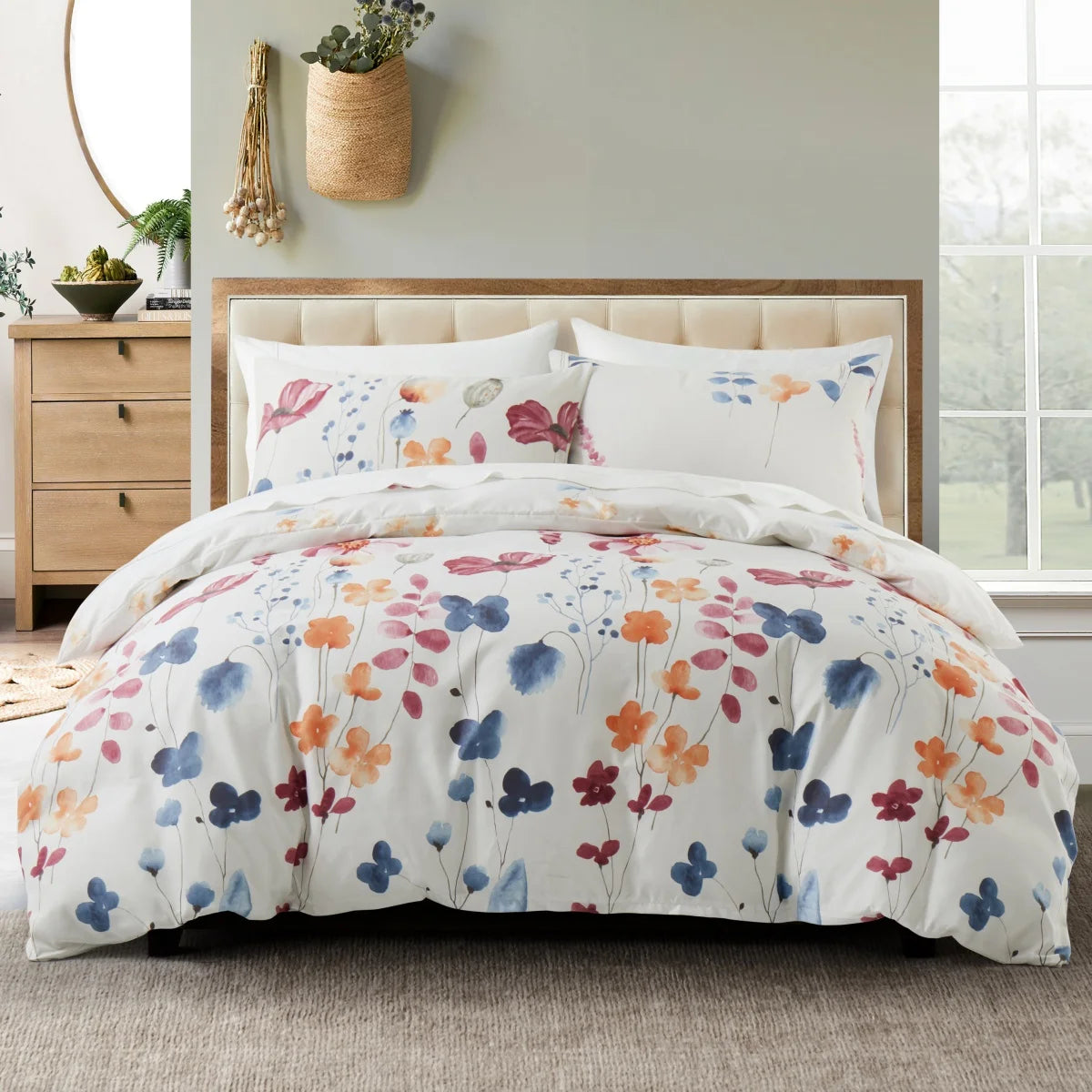 Feather & Floral Duvet Set