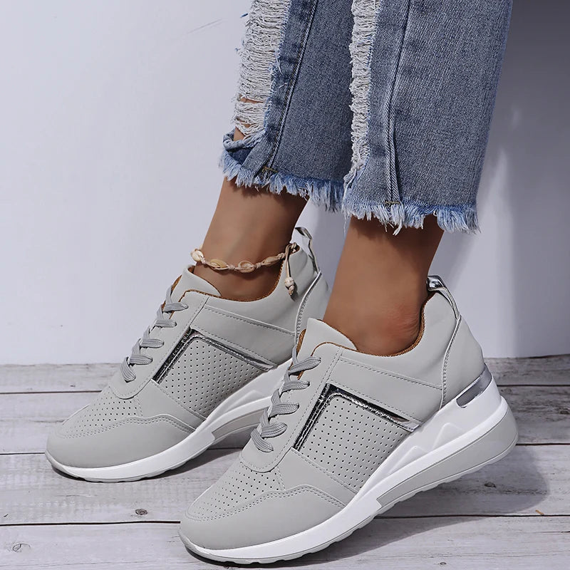 Women’s Wedge Casual Comfy Trainers