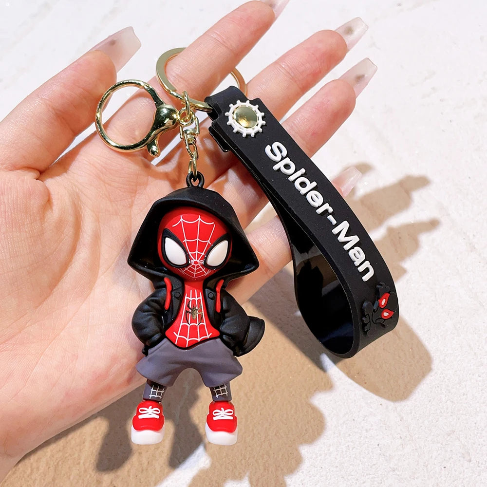 Cartoon Spiderman Silicone Keychains