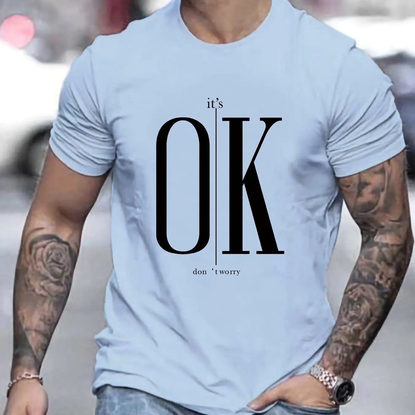 Men's OK Printed T-shirt