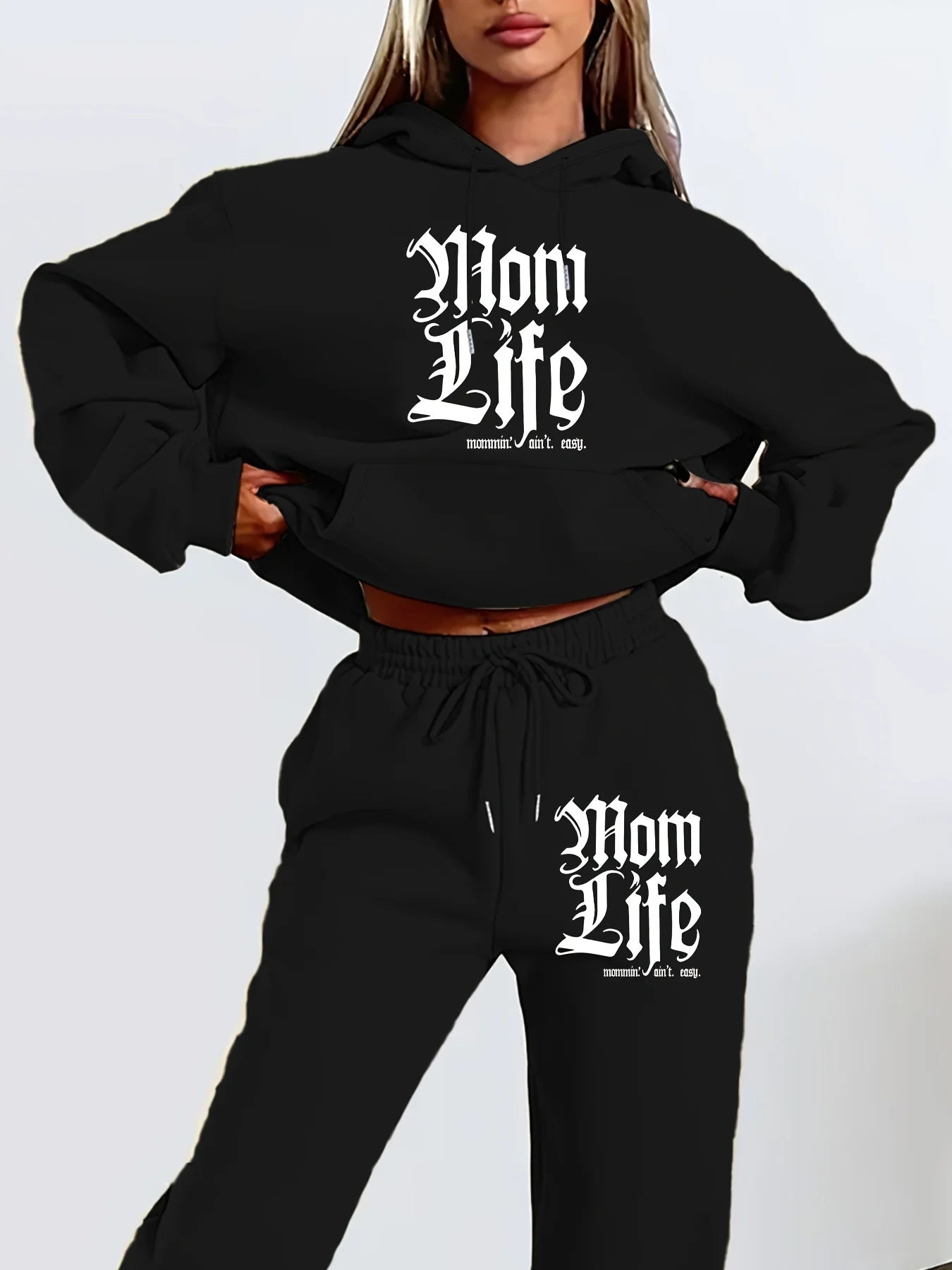 Mom Life Hoodie and Jogger Set