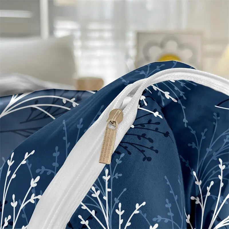 Flower Branch Design Duvet Set