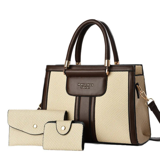 Three-Piece Handbag & Purse Set