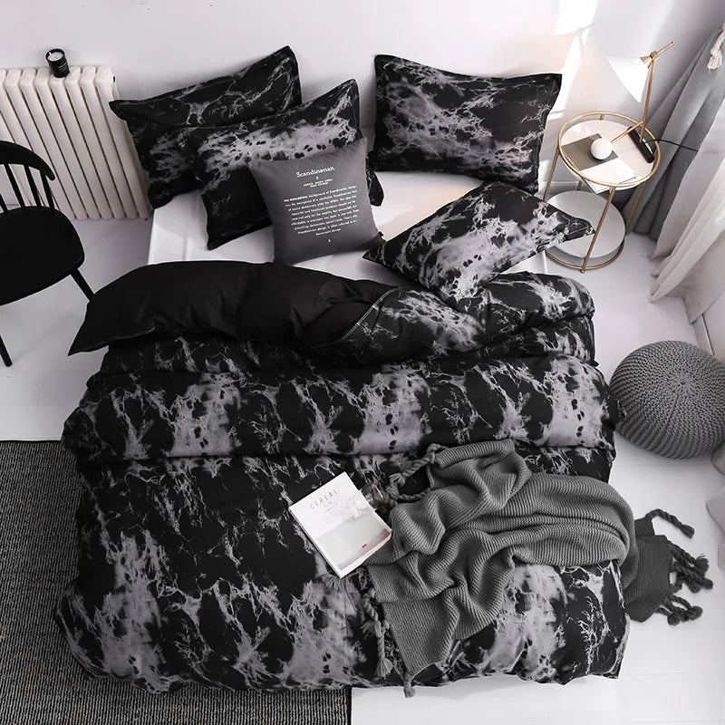 Marble Effect Duvet Sets