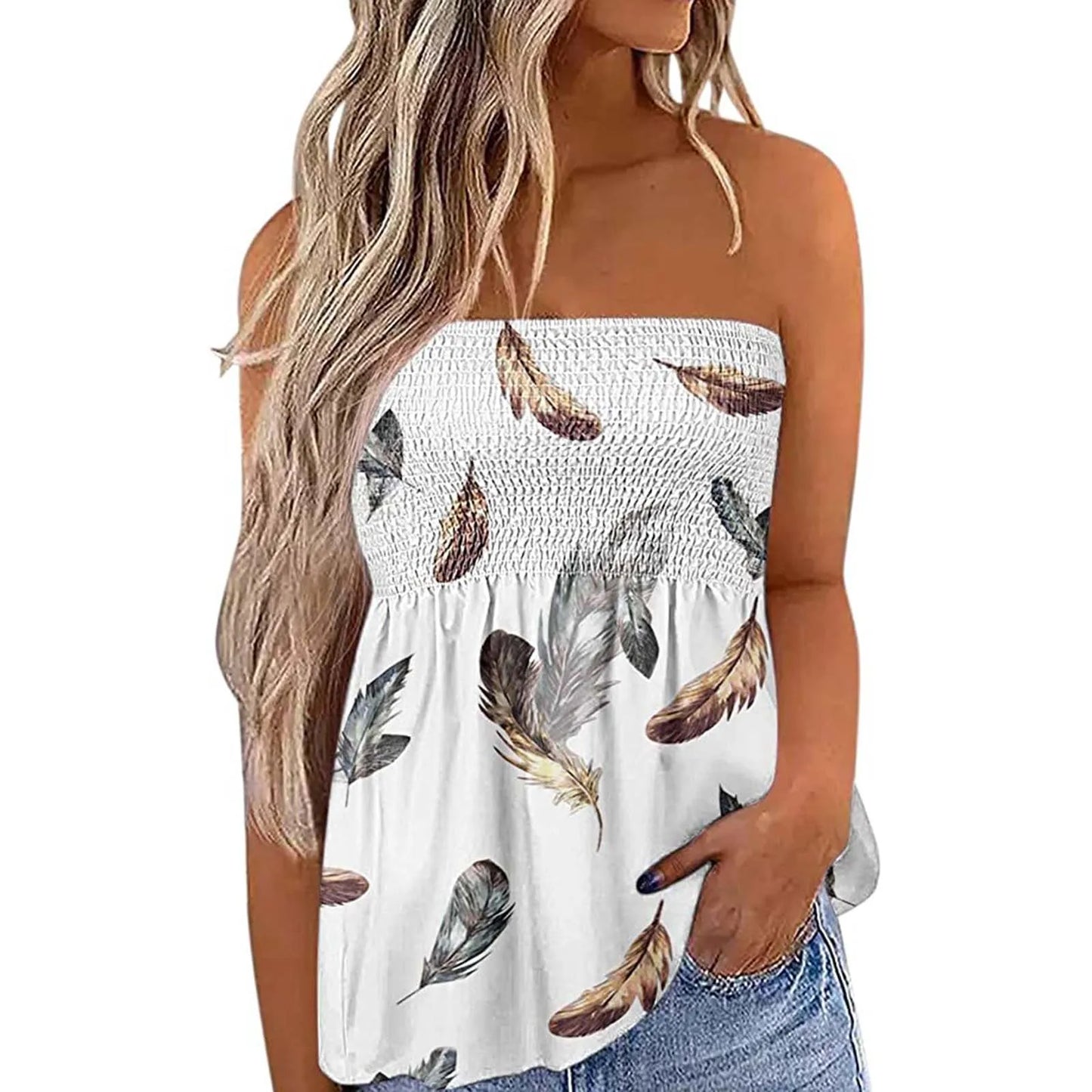 Strapless Loose Fit Tops