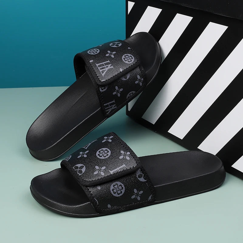 Men's Patterned Sliders