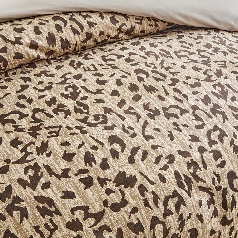 Leopard Print Style Duvet Cover Set