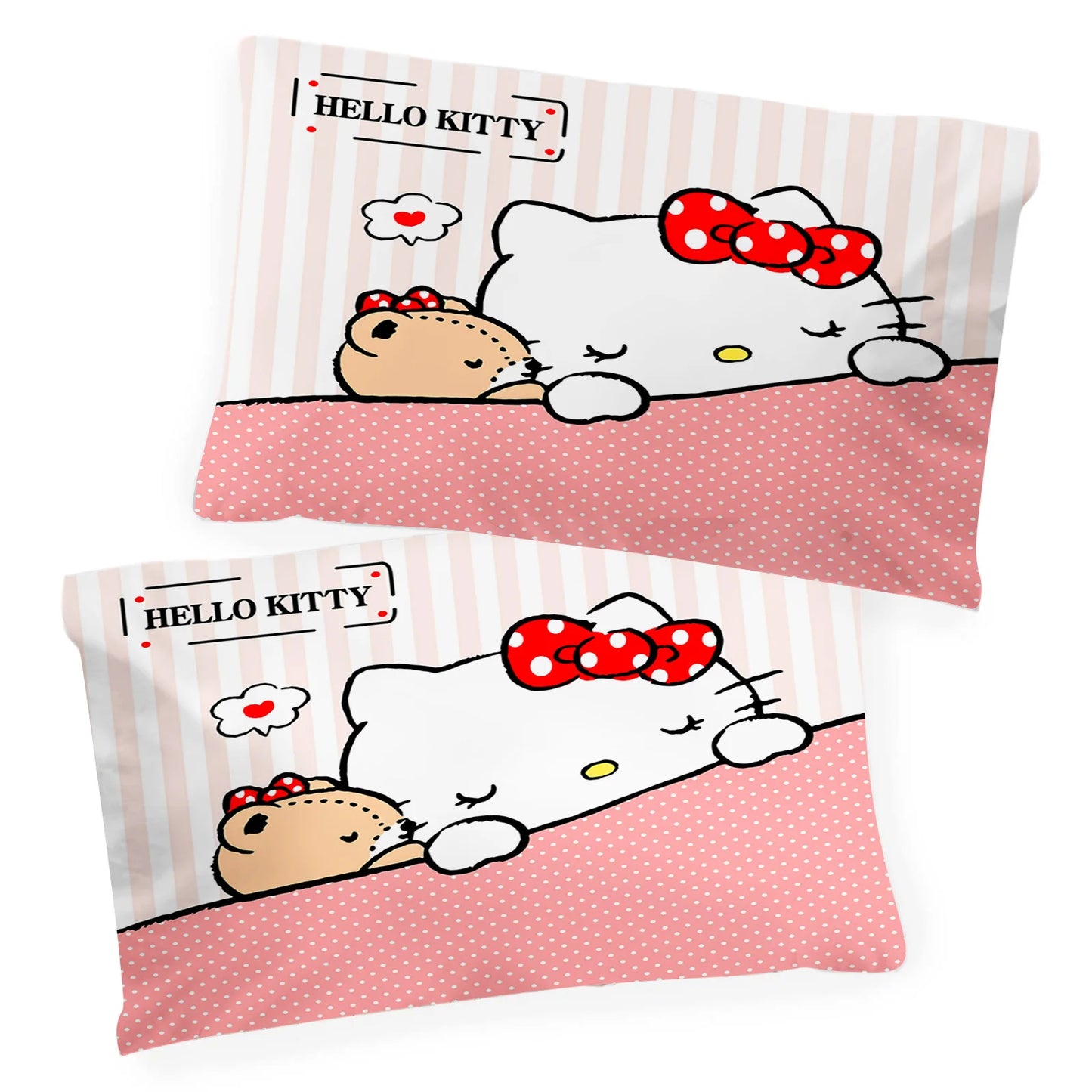 Hello Kitty Cartoon Duvet Cover Set