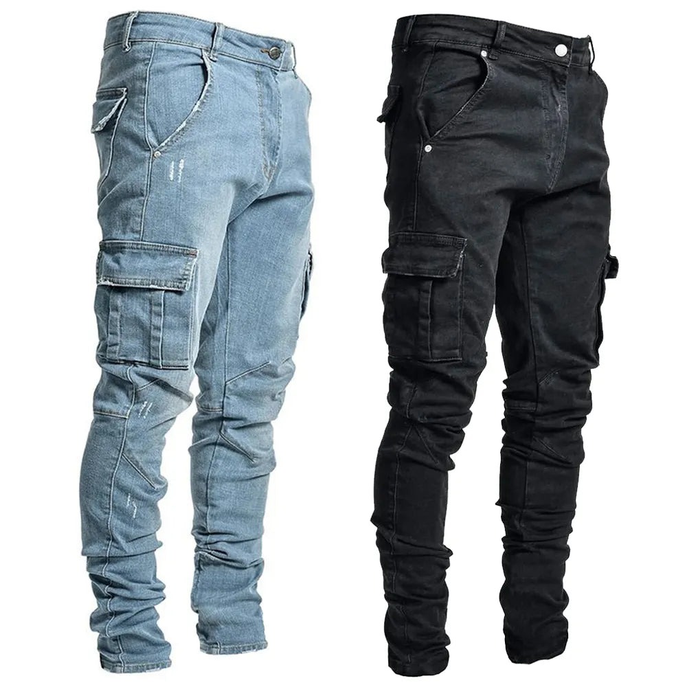 Men’s Denim Cargo Pants
