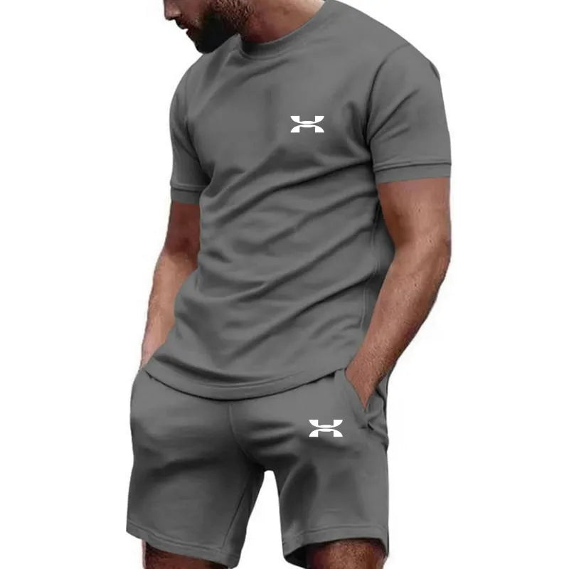 Men’s Sports Style Top & Shorts Set