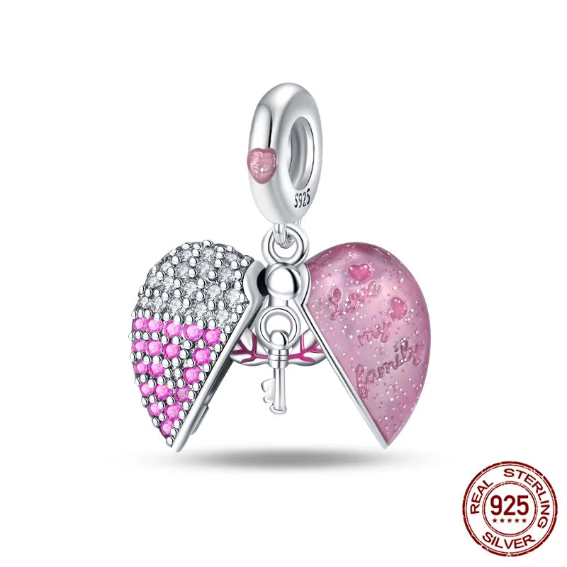 Silver Locket Style Charms
