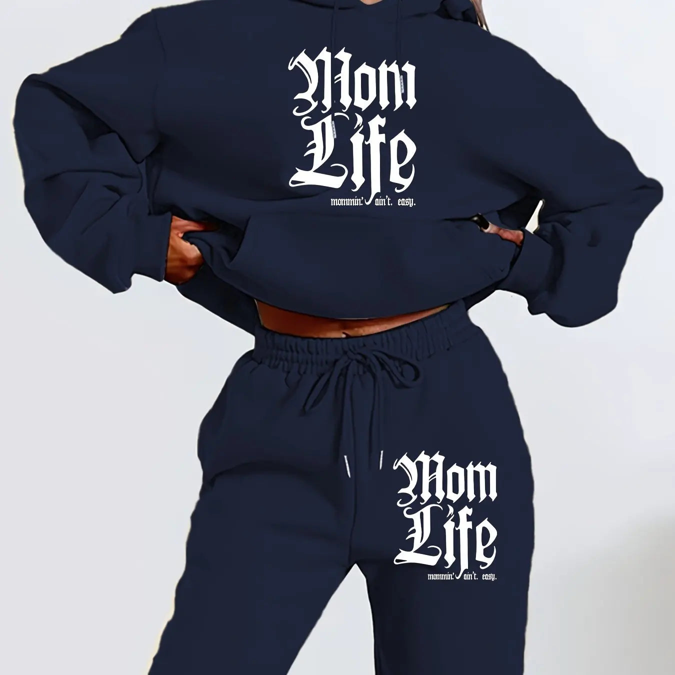 Mom Life Hoodie and Jogger Set
