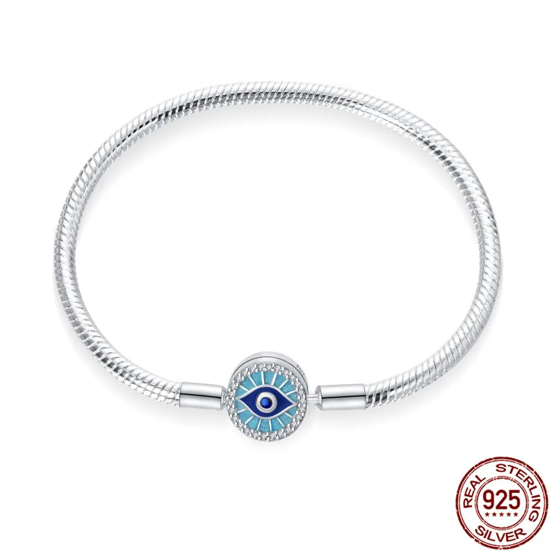 All Seeing Eye Silver Charm Bracelet