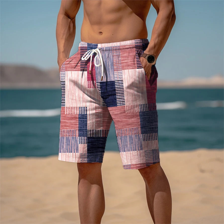 Men's Patterned Beach Shorts