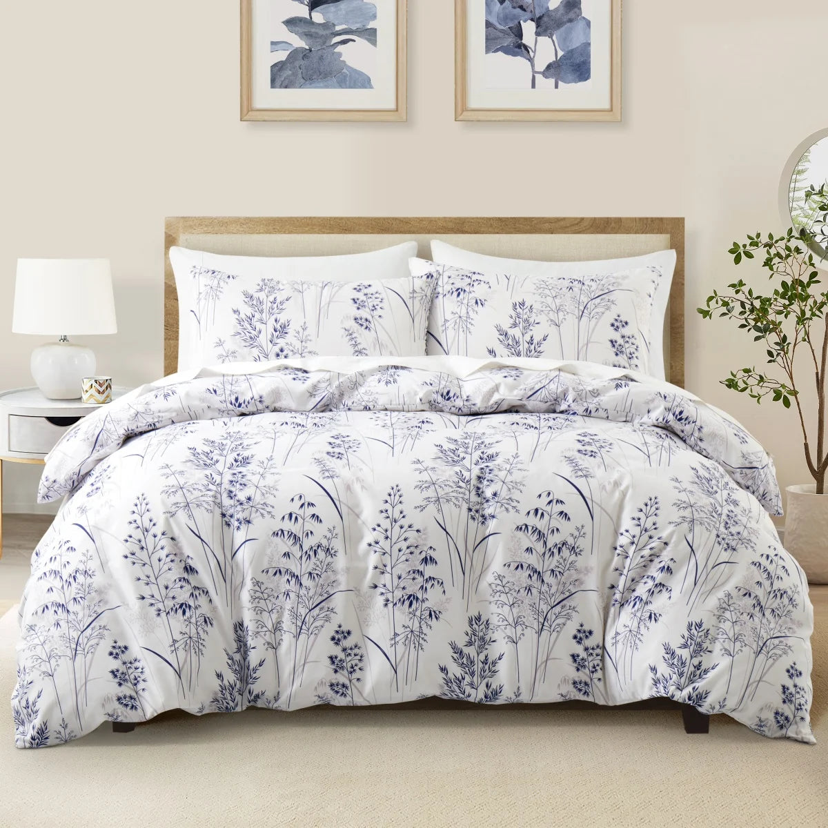 Feather & Floral Duvet Set