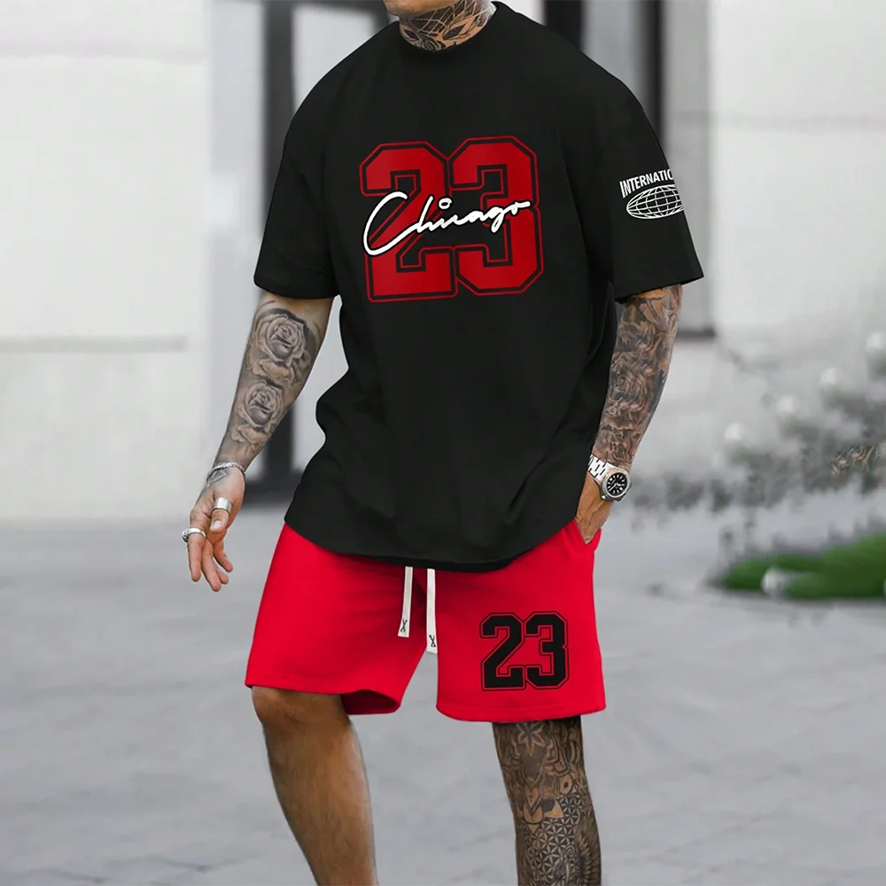 Men’s American Style 23 Top & Shorts Set