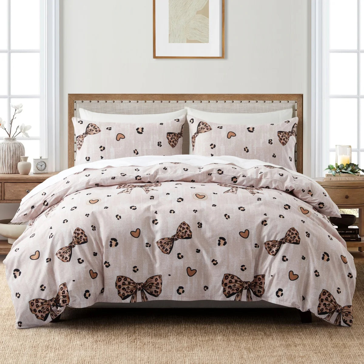 Patterned Print Duvet Cover Set