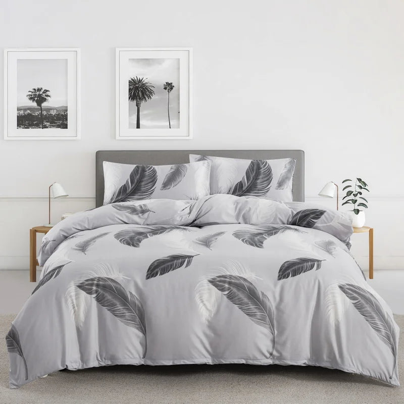Feather & Floral Duvet Set