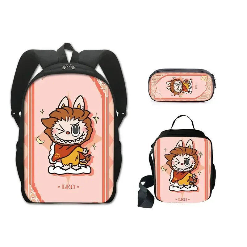 La bubu Inspired Backpack,Lunch Bag & Pencil Case Sets
