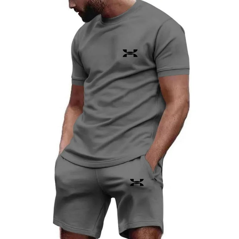 Men’s Sports Style Top & Shorts Set