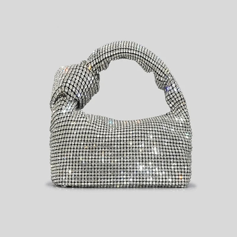 Rhinestones Knot Evening Handbag