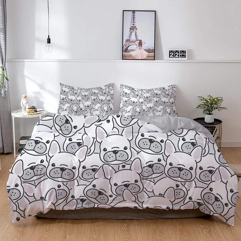 French Bulldog Cute Duvet Cover Sets