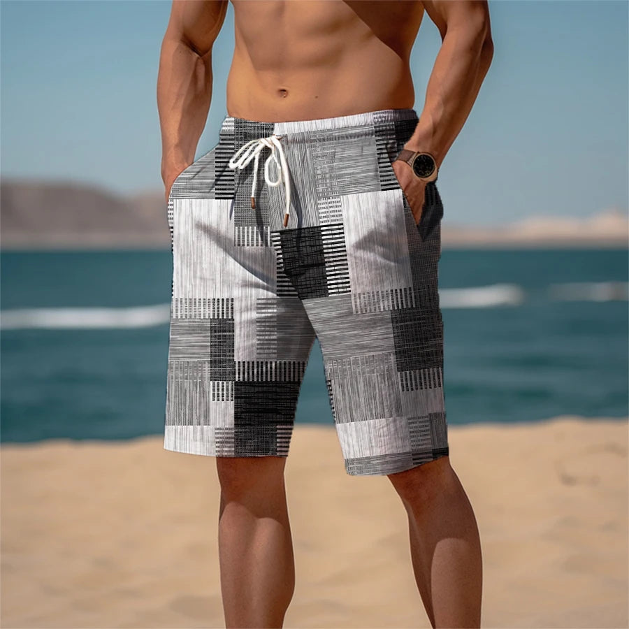 Men's Patterned Beach Shorts