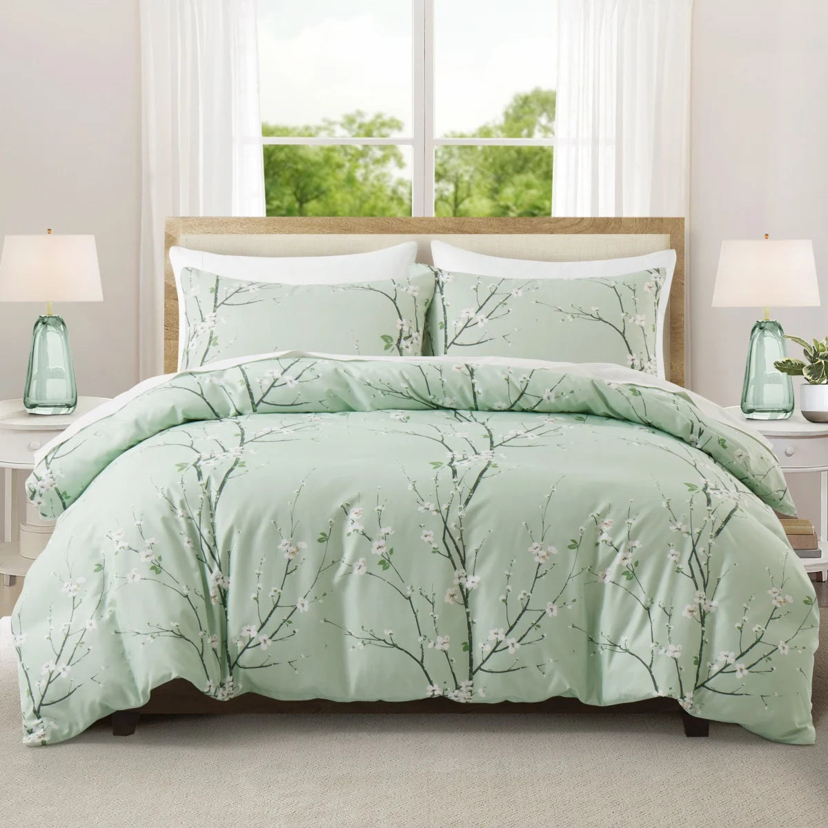 Feather & Floral Duvet Set