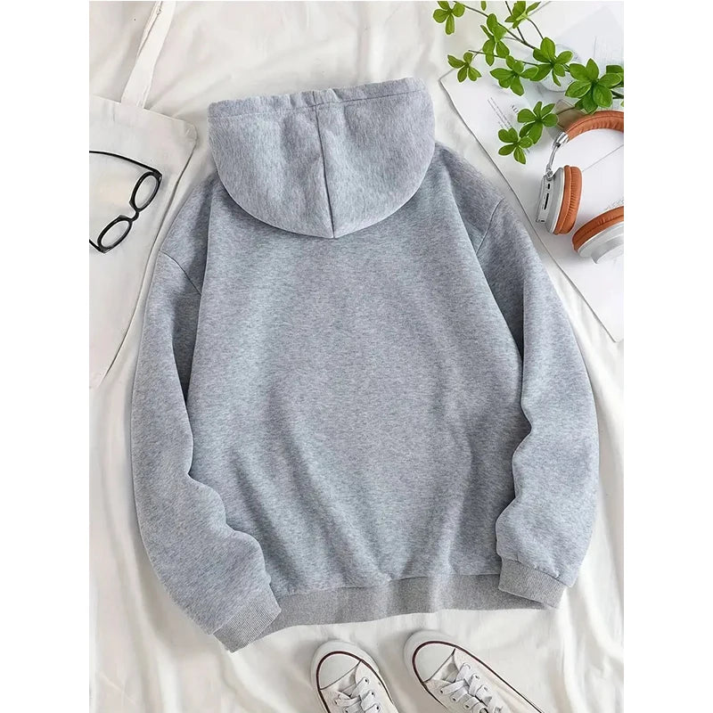 "I'm Not Short Slogan Print Hoodie