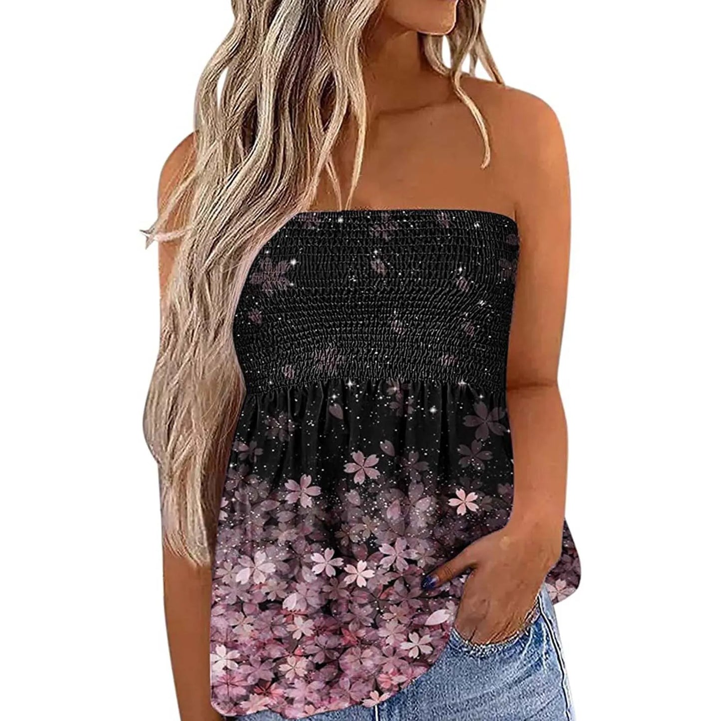 Strapless Loose Fit Tops