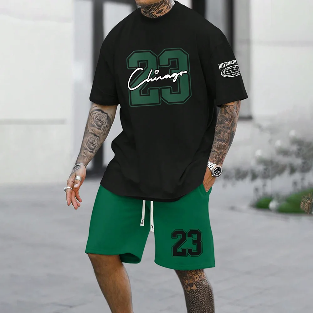 Men’s American Style 23 Top & Shorts Set