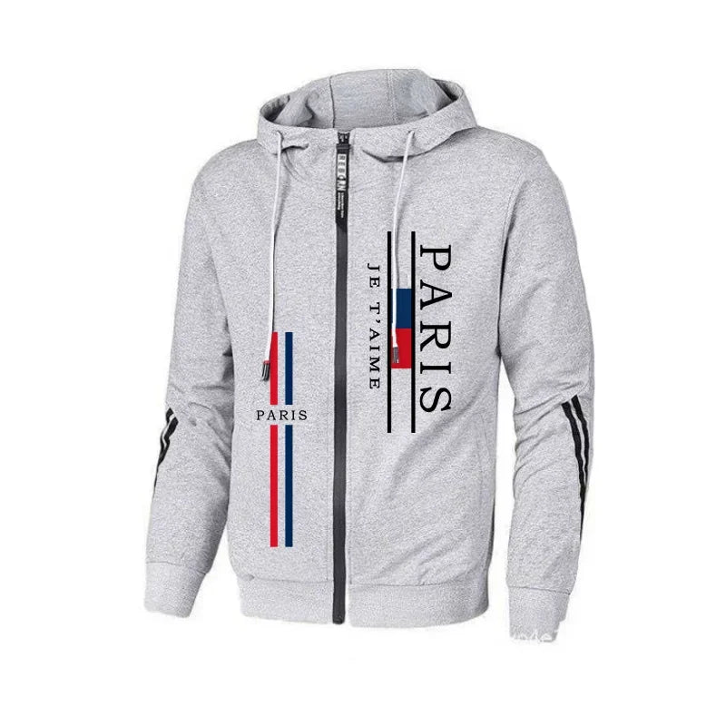 Men's Paris Zipped Hooded Tracksuit