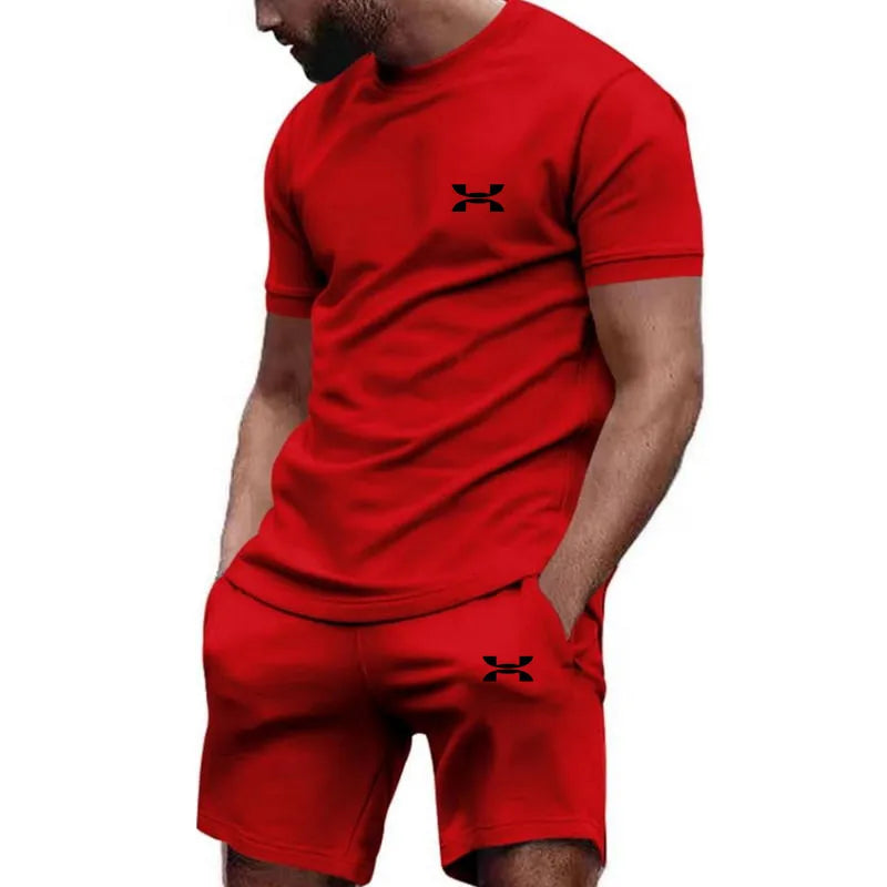 Men’s Sports Style Top & Shorts Set